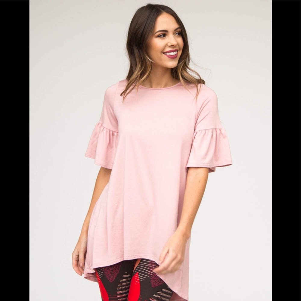 Agnes & Dora Ruffle Sleeve Tunic